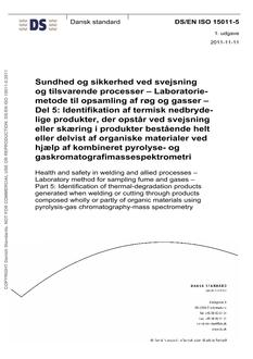 DANSK DS/EN ISO 15011-5