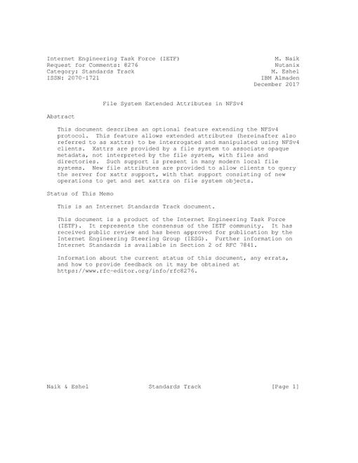 IETF RFC 8276