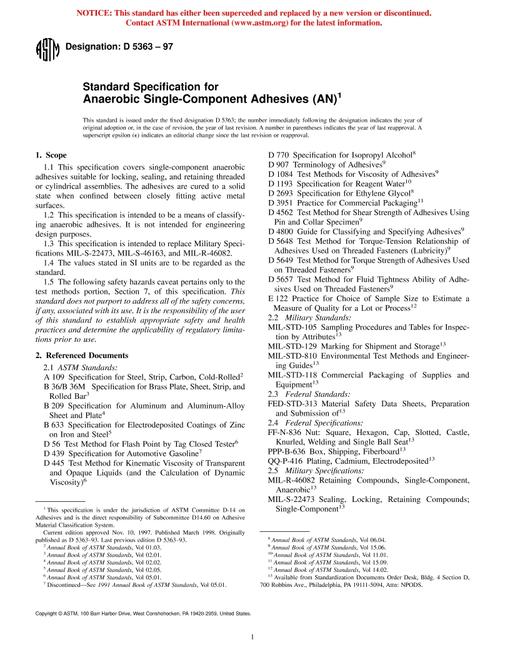 ASTM D5363-97