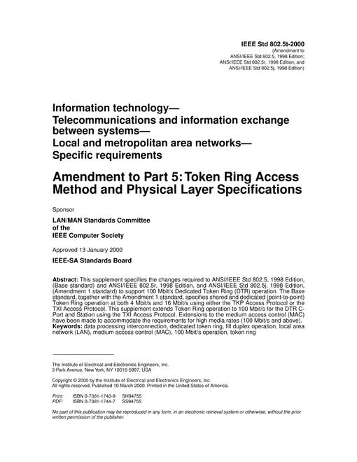 IEEE 802.5t-2000
