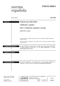 AENOR UNE-EN 29454-1