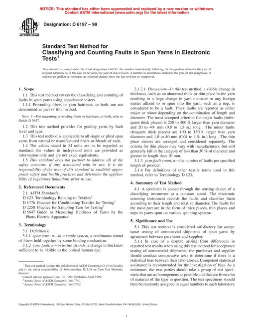 ASTM D6197-99