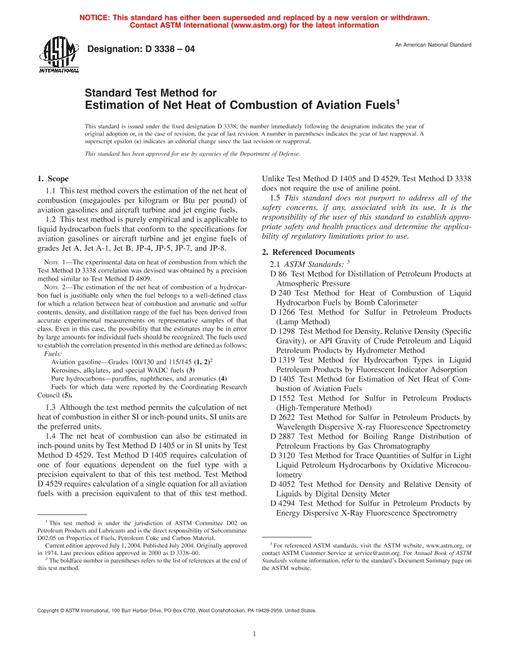 ASTM D3338-04