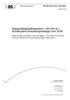 DANSK DS/EN IEC 62271-104
