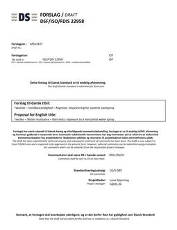 DANSK DSF/ISO/FDIS 22958