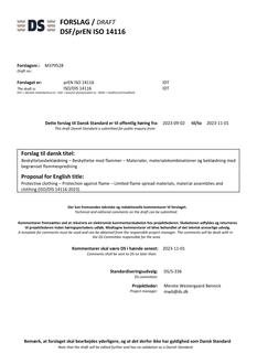 DANSK DSF/PREN ISO 14116
