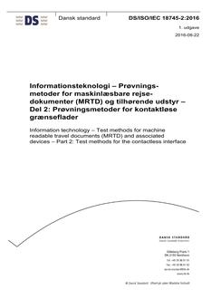 DANSK DS/ISO/IEC 18745-2