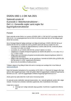 DANSK DS/EN 1992-1-1 DK NA