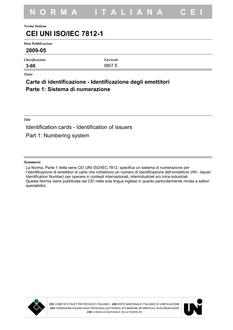 CEI UNI ISO/IEC 7812-1