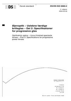 DANSK DS/EN ISO 8980-2