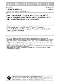 CEI EN 60332-3-22