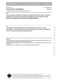 CEI EN IEC 63056/AC