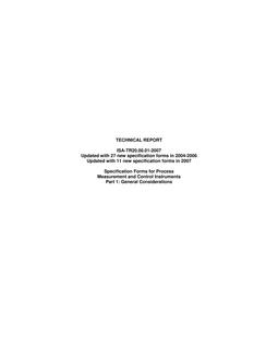 ISA TR20.00.01