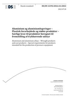 DANSK DS/EN 12392+A1