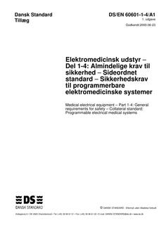 DANSK DS/EN 60601-1-4