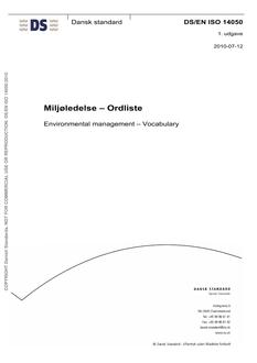 DANSK DS/EN ISO 14050
