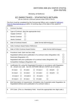 MODUK DEFFORM 49B (EU DSPCR STATS)