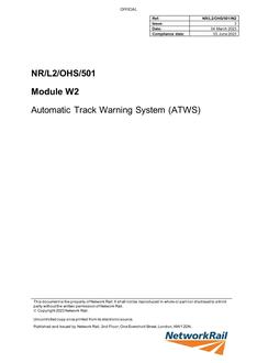 NR NR/L2/OHS/501/W2 ISSUE 3