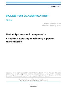 DNV DNVGL-RU-SHIPS PART 4 CHAPTER 4