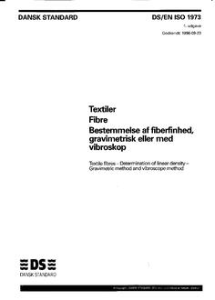 DANSK DS/EN ISO 1973