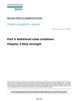 DNV DNV-RU-INV PART 6 CHAPTER 2