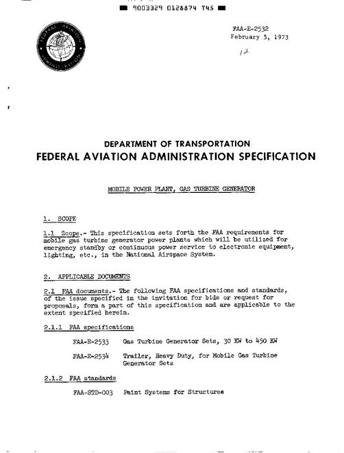 FAA FAA-E-2532
