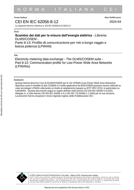 CEI EN IEC 62056-8-12