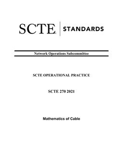 SCTE 270 2021