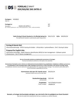DANSK DSF/ISO/IEC DIS 24791-3