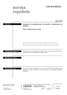 AENOR UNE-EN 50272-3
