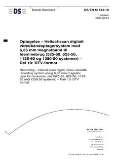 DANSK DS/EN 61834-10