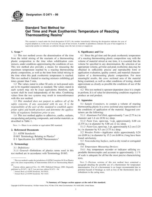 ASTM D2471-99
