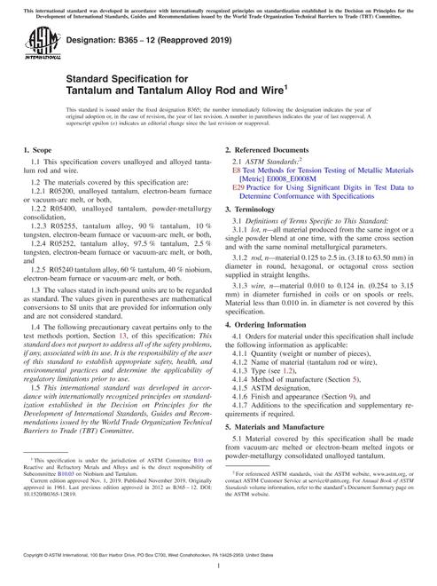 ASTM B365-12(2019)