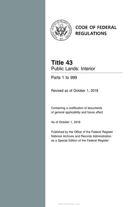 CFR 43CFR 1-999