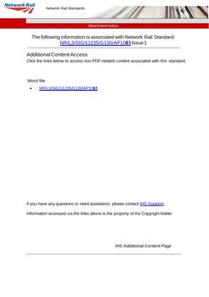 NR NR/L3/SIG/11235/G130/AP1061 ISSUE 1