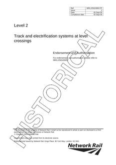 NR NR/L2/SIG/30017/F ISSUE 1