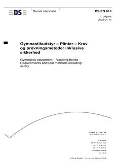 DANSK DS/EN 916