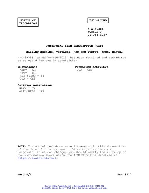 CID A-A-59386 Notice 3 - Validation 3