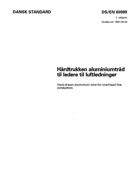 DANSK DS/EN 60889