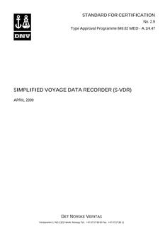 DNV DNV TAP NO. 849.82-MED-A.1/4.47