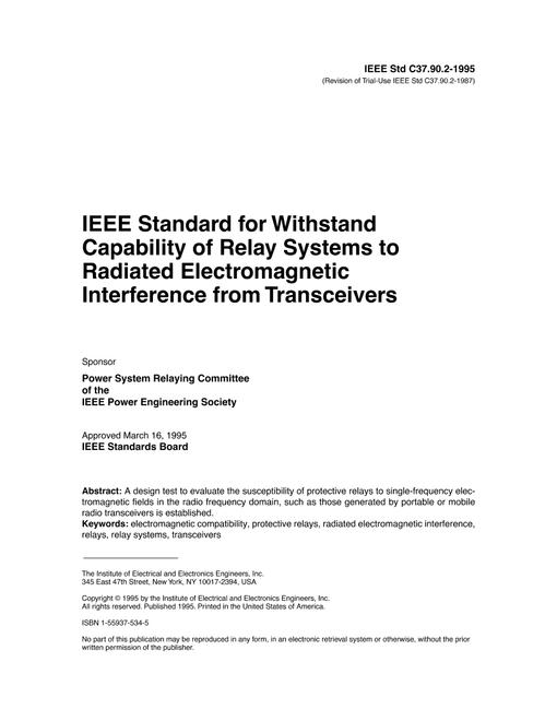 IEEE C37.90.2-1995