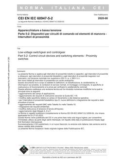 CEI EN IEC 60947-5-2