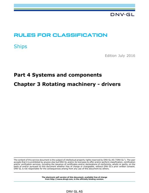 DNV DNVGL-RU-SHIPS PART 4 CHAPTER 3