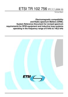 ETSI TR 102 756