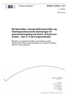 DANSK DS/EN 13454-2 + A1