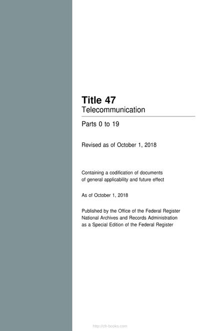 CFR 47CFR All Parts