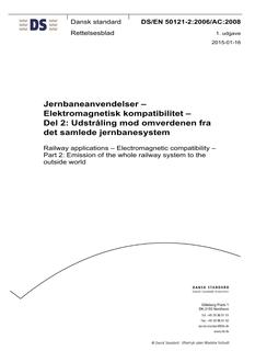 DANSK DS/EN 50121-2