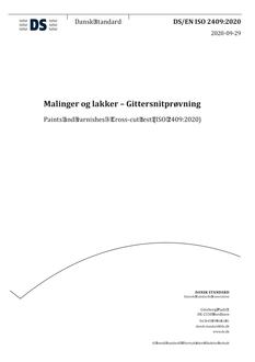 DANSK DS/EN ISO 2409