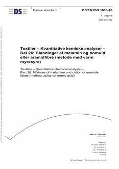 DANSK DS/EN ISO 1833-26