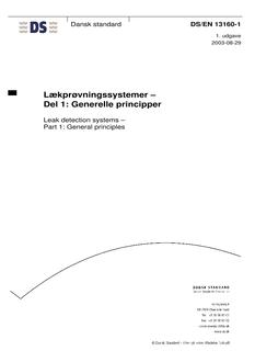DANSK DS/EN 13160-1